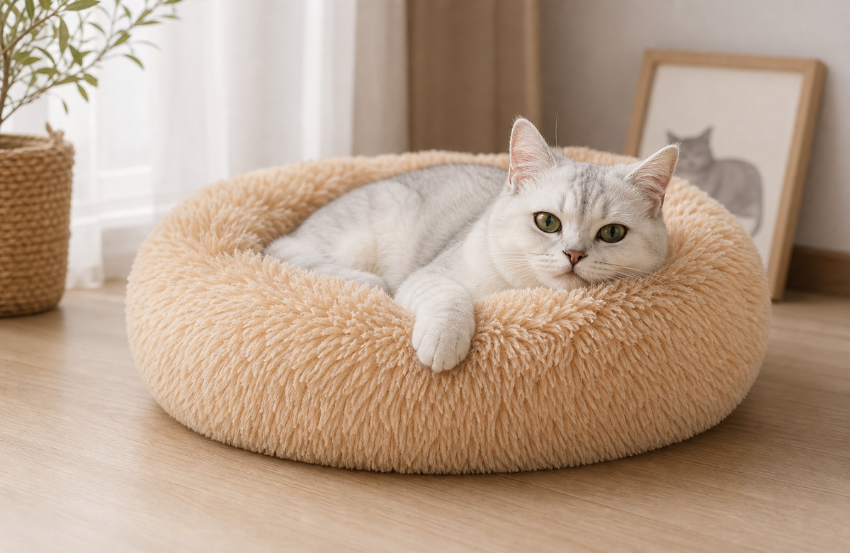 Cozy Plush Cat Nest — A Calming Space to Call Their Own